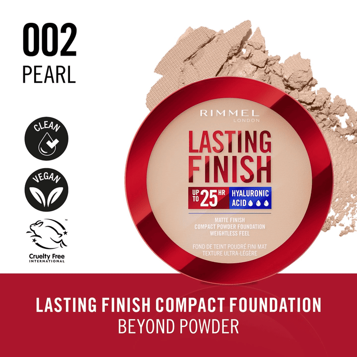 Rimmel Lasting Finish 25h Compact Powder Foundation - 002-Pearl
