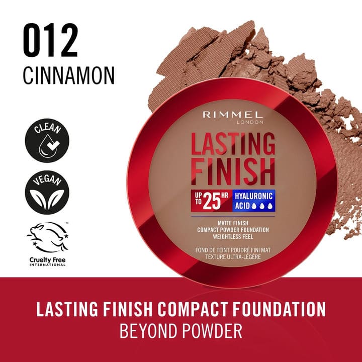 Rimmel Lasting Finish 25h Compact Powder Foundation - 012_Cinnamon