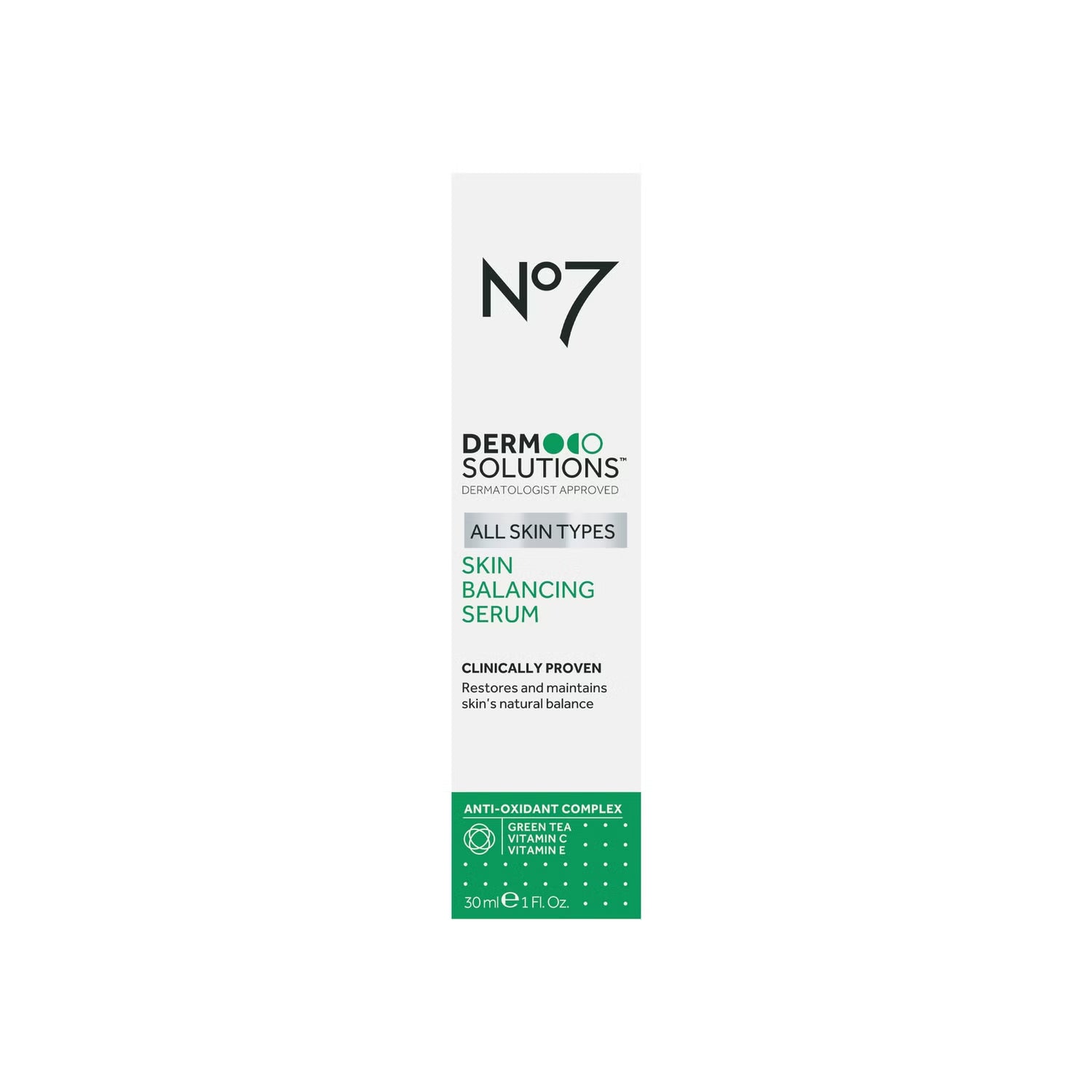No7 Derm Solutions™ Skin Balancing Serum Suitable for All Skin Types 30ml