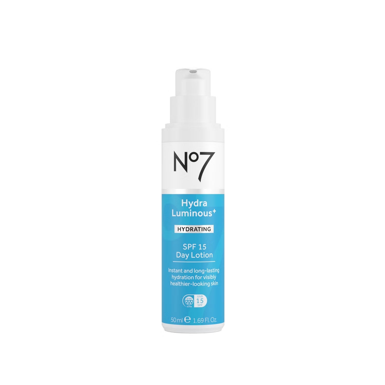No7 HydraLuminous+ SPF15 Day Lotion 50ml