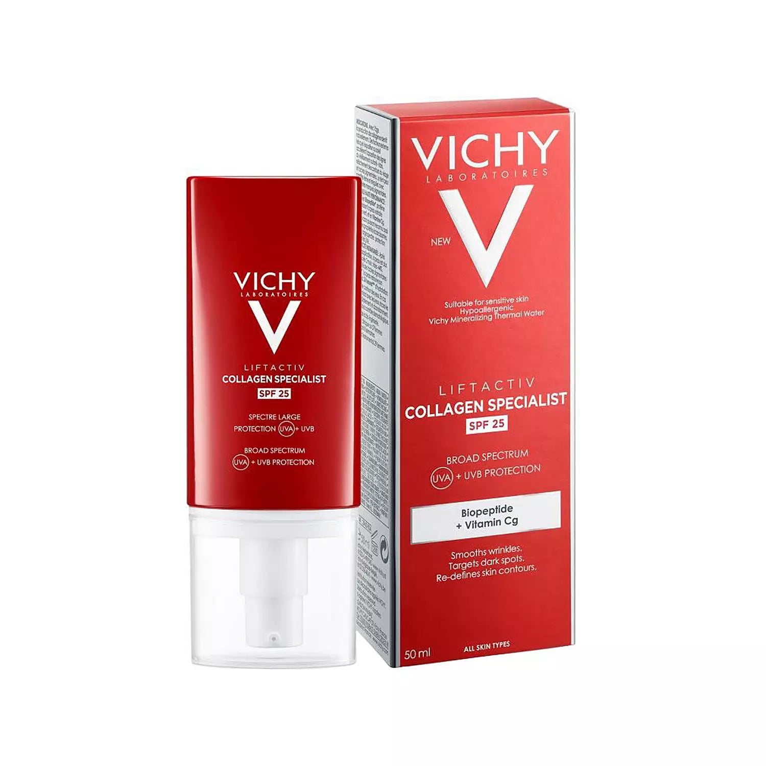 Vichy Liftactiv Collagen Specialist Fluid SPF 25 - Biopeptide and Vit Cg