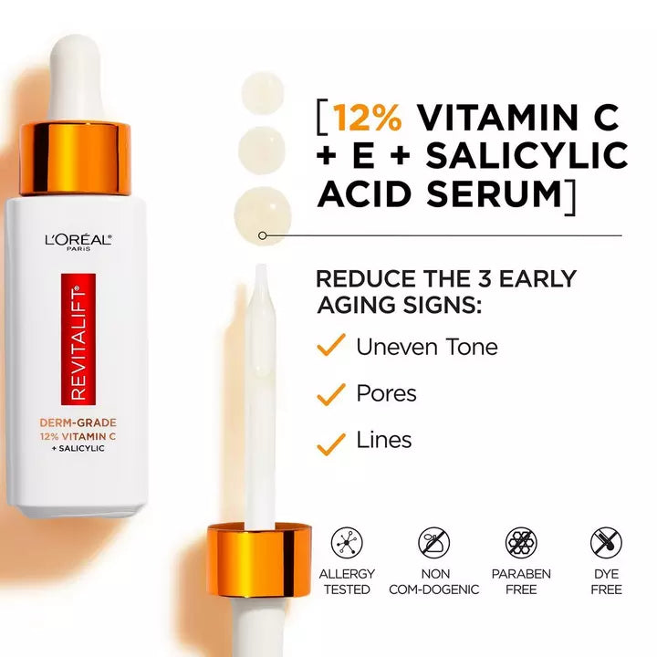L'Oréal Paris Revitalift Clinical 12% Pure Vitamin C Serum 30ml