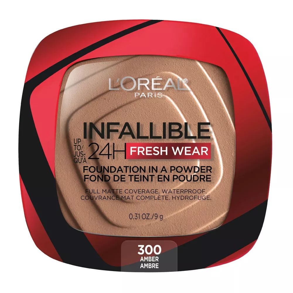 L'Oreal Paris Infallible 24H Fresh Wear Powder Foundation - 300_Amber