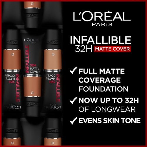 L'Oreal Paris Infallible 32hr Matte Cover Foundation SPF25 30ml