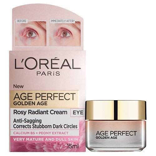 L'Oreal Paris Age Perfect Golden Age Rosy Glow Eye Cream for Dark Circles 15ml