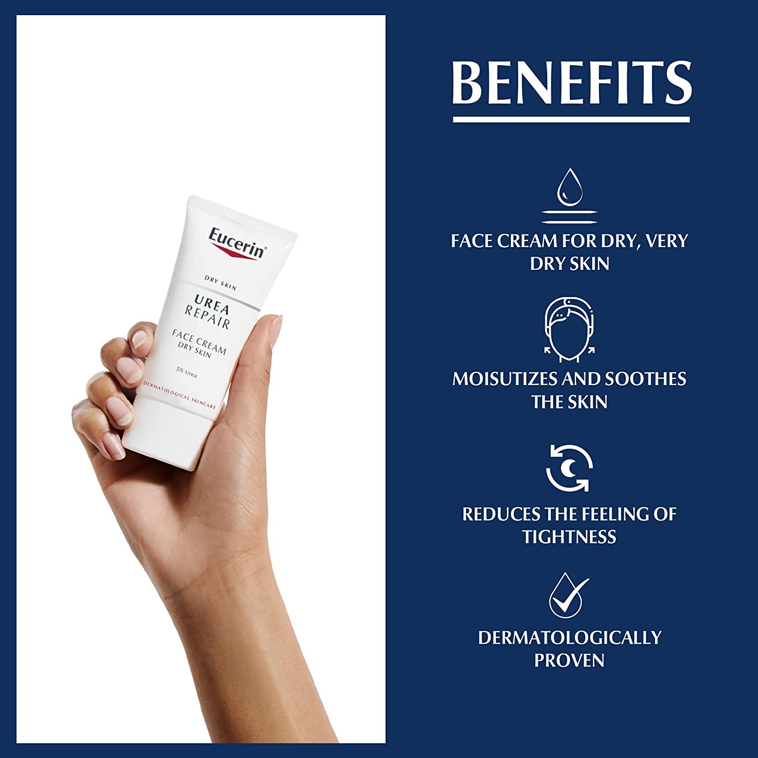 Eucerin Dry Skin Relief Face Cream 5% Urea