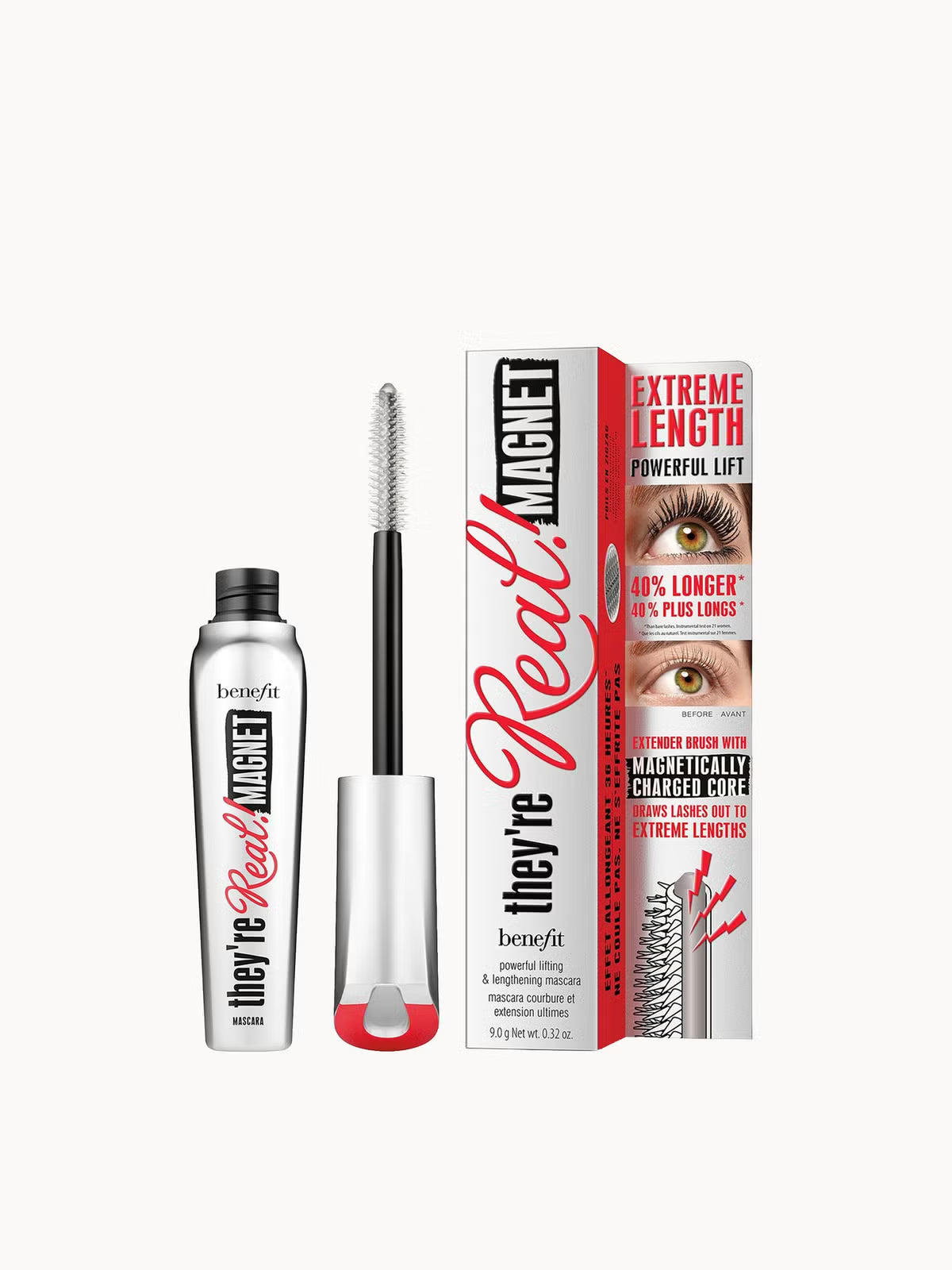 Benefit They_re Real Magnet Extreme Lengthening and Powerful Lifting Mascara-Super charged Black Main