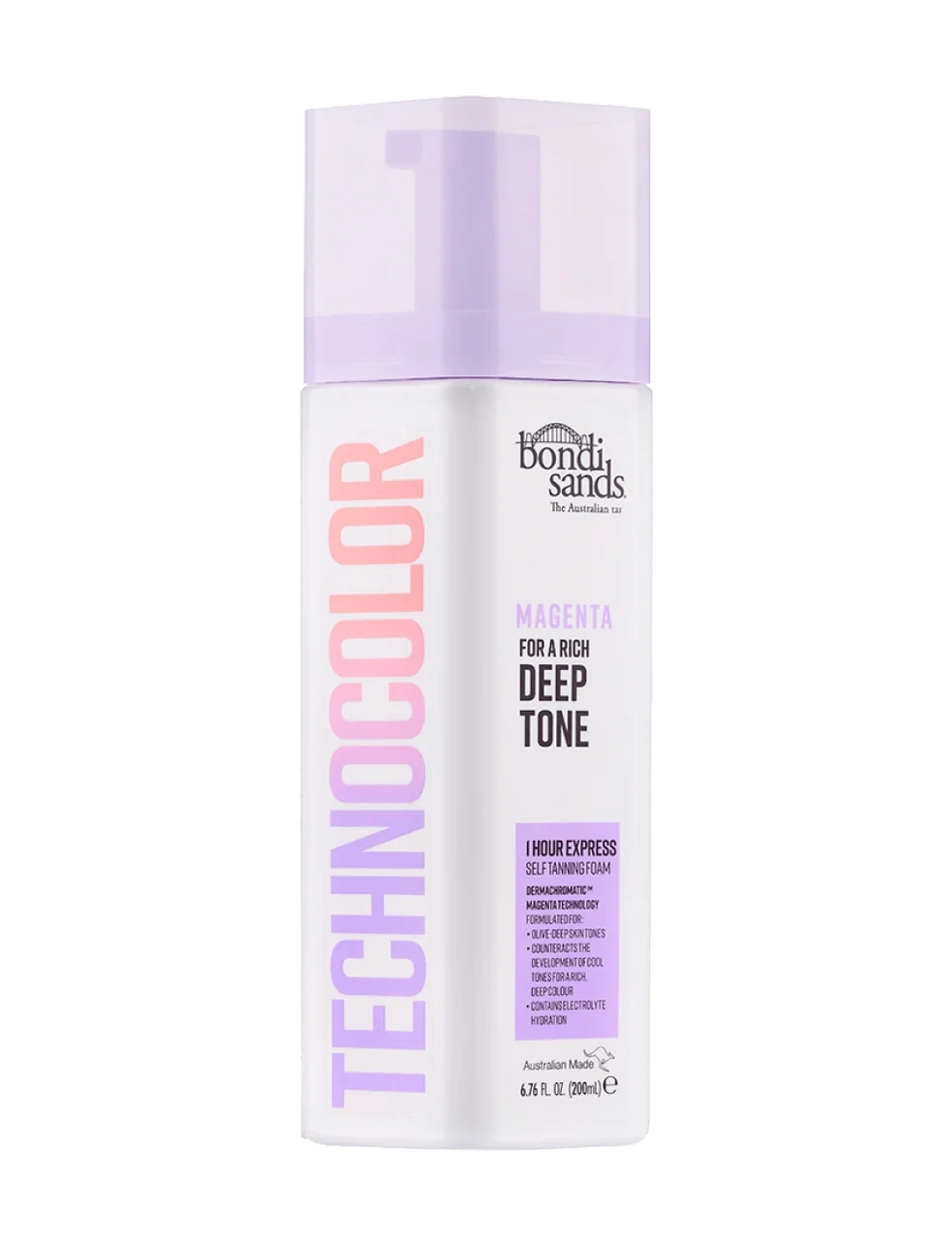 Bondi SandsTechnocolor 1 Hour Express Self Tanning Foam 200ml Magenta