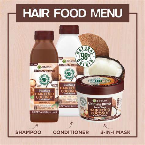 Garnier Ultimate Blends Coconut Hair Food Shampoo, Conditioner & Mask