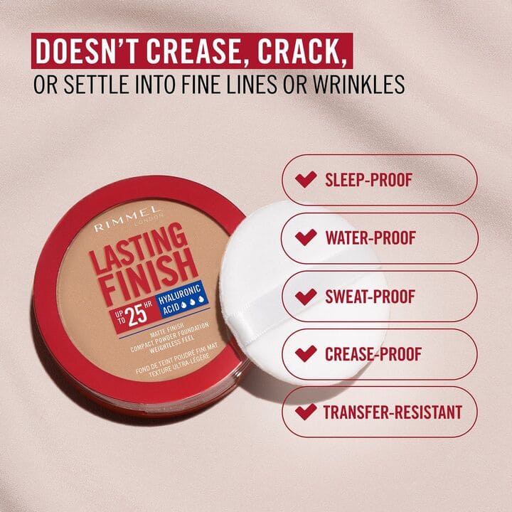 Rimmel Lasting Finish 25h Compact Powder Foundation