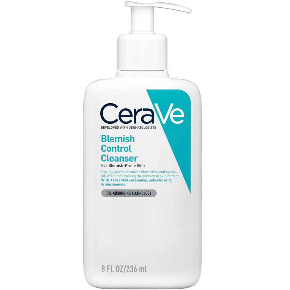 CeraVe Blemish Control Face Cleanser with 2% Salicylic Acid & Niacinamide