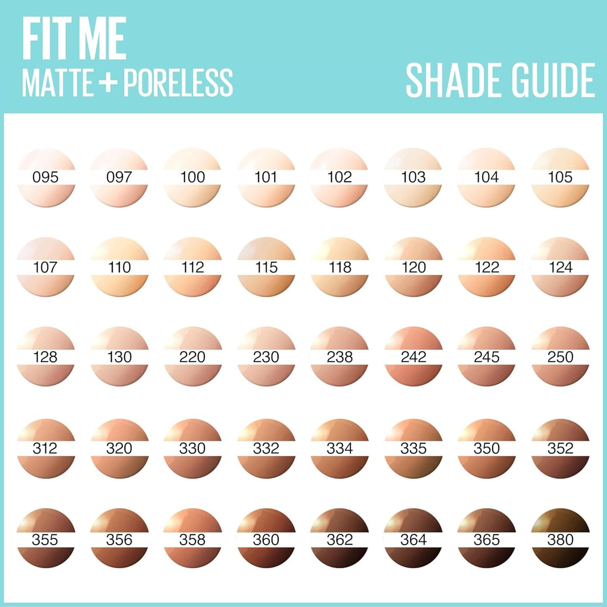 Maybelline Fit Me Matte + Poreless Foundation 30ml -