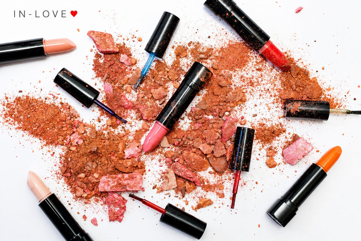 IN-LOVE beauty edit with lipsticks, nail colour and makeup powder
