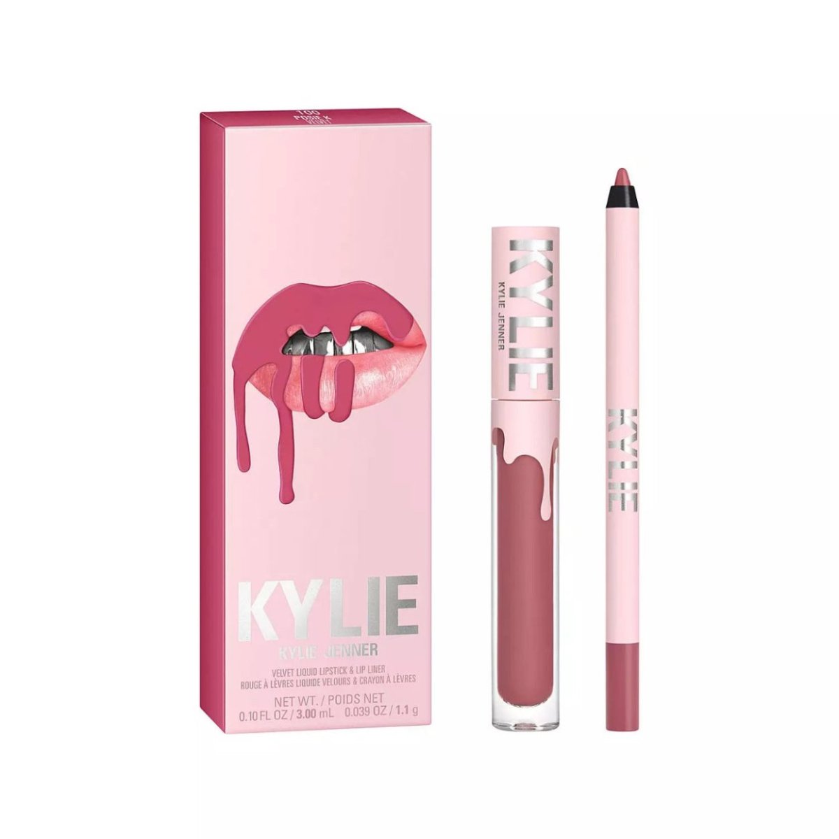 Kylie Matte Liquid Lipstick & Lip Liner - 100 POSIEK