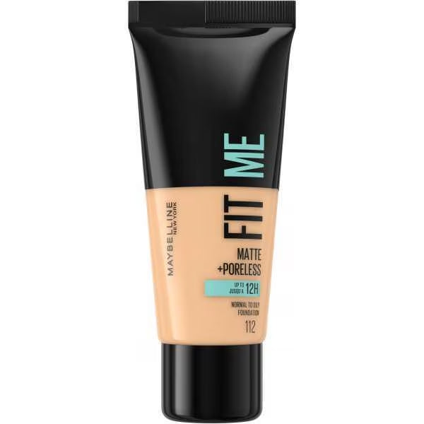Maybelline Fit Me Matte + Poreless Foundation 30ml - 112-Soft-Beige