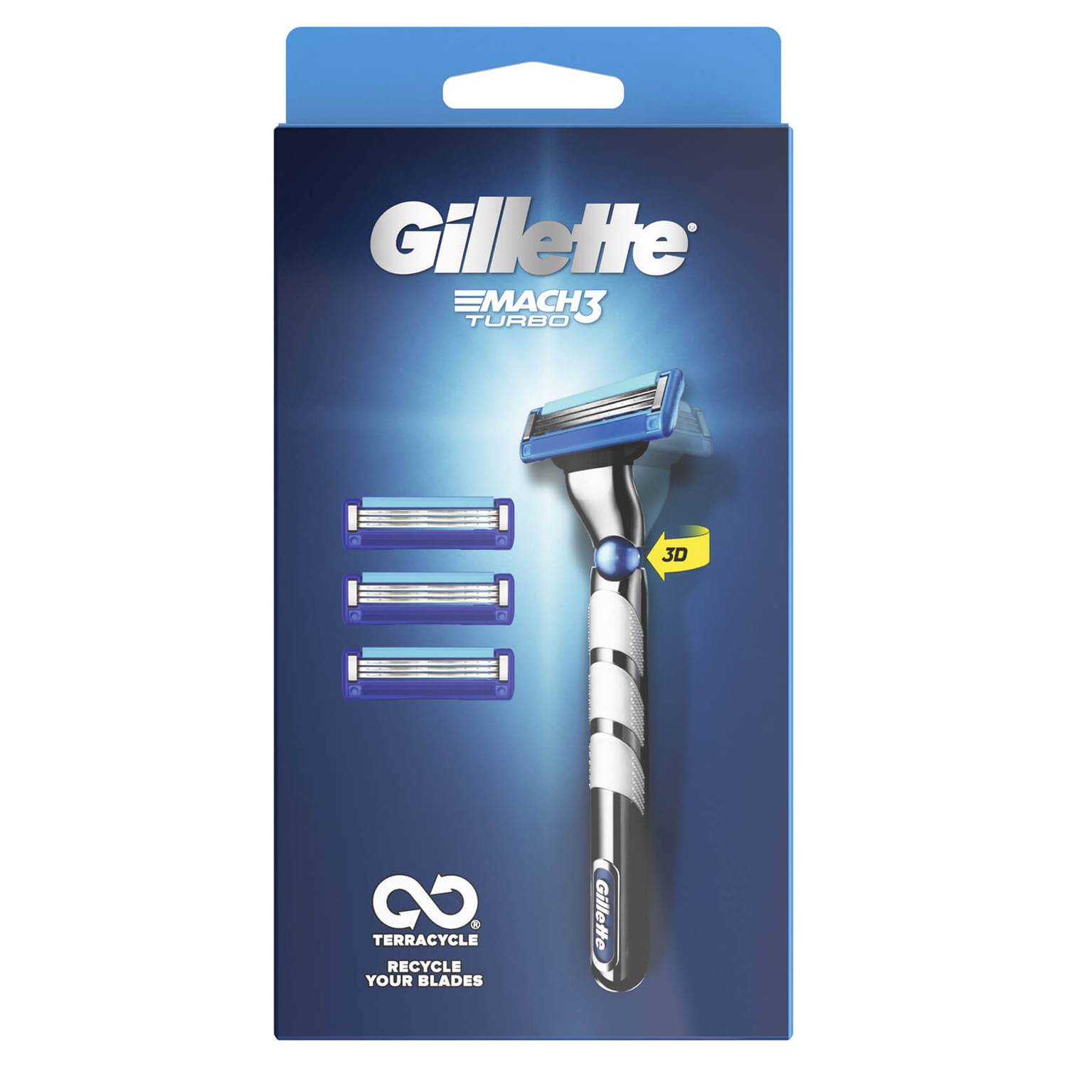 GILLETTE MACH3 TURBO 3D RAZOR