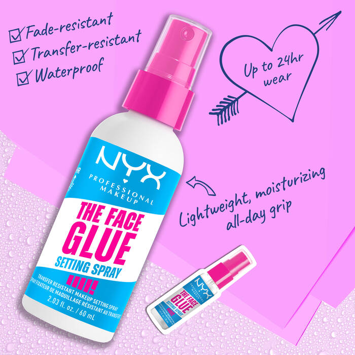 NYX Professional Makeup The Face Glue Gripping Setting Spray