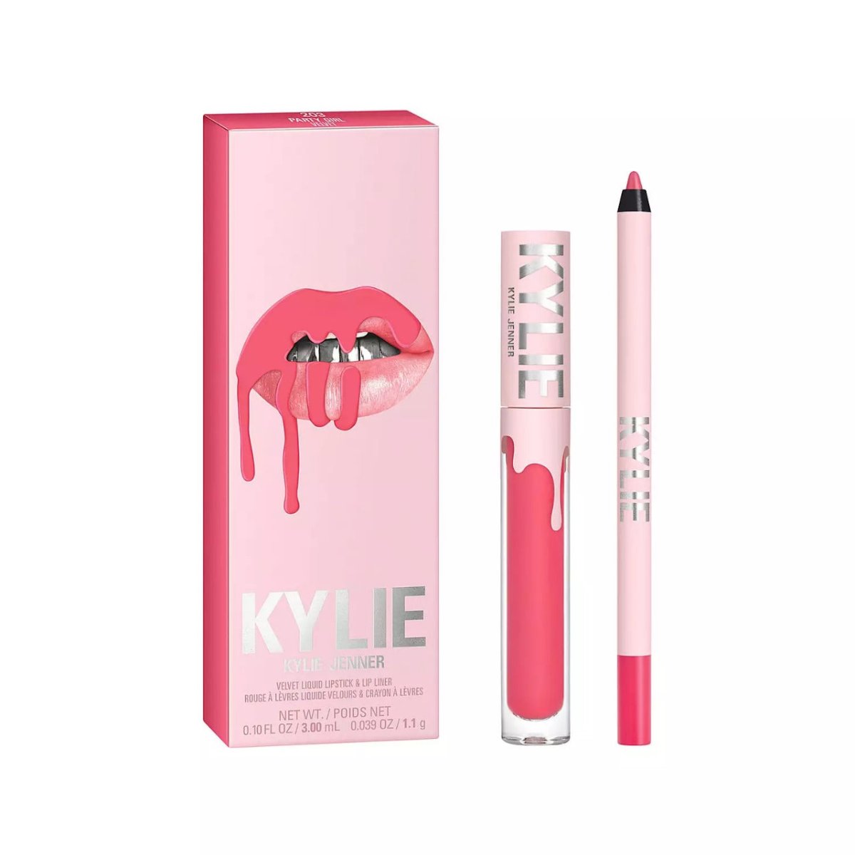 Kylie Matte Liquid Lipstick & Lip Liner - 203 PARTY GIRL