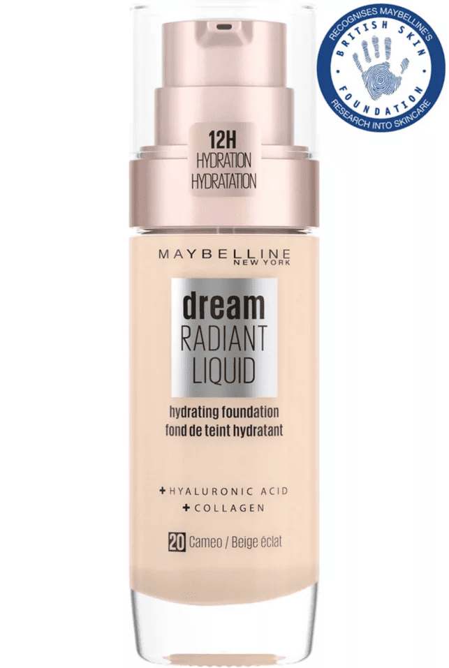 MAYBELLINE Dream Radiant Liquid Hydrating Foundation - 20 Cameo