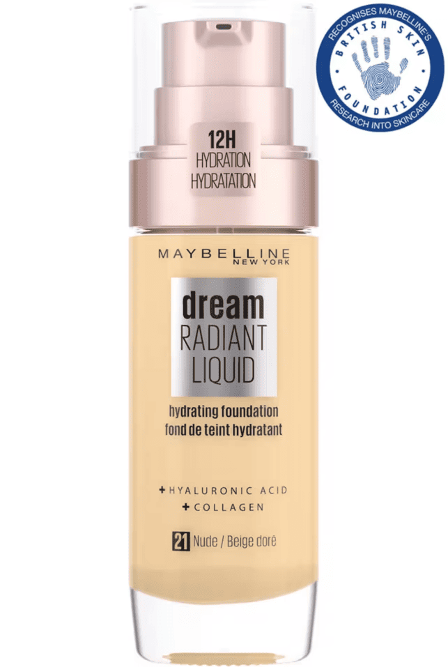 MAYBELLINE Dream Radiant Liquid Hydrating Foundation - 21 Nude