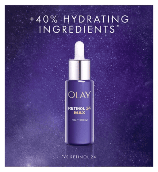 Olay Regenerist Retinol 24 MAX Night Serum Fragrance Free 40ML