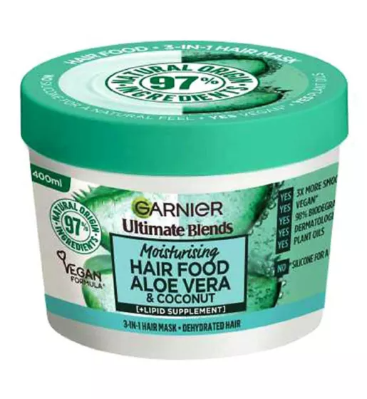 Garnier Ultimate Blends Aloe Vera Hair Food Shampoo, Conditioner & Mask