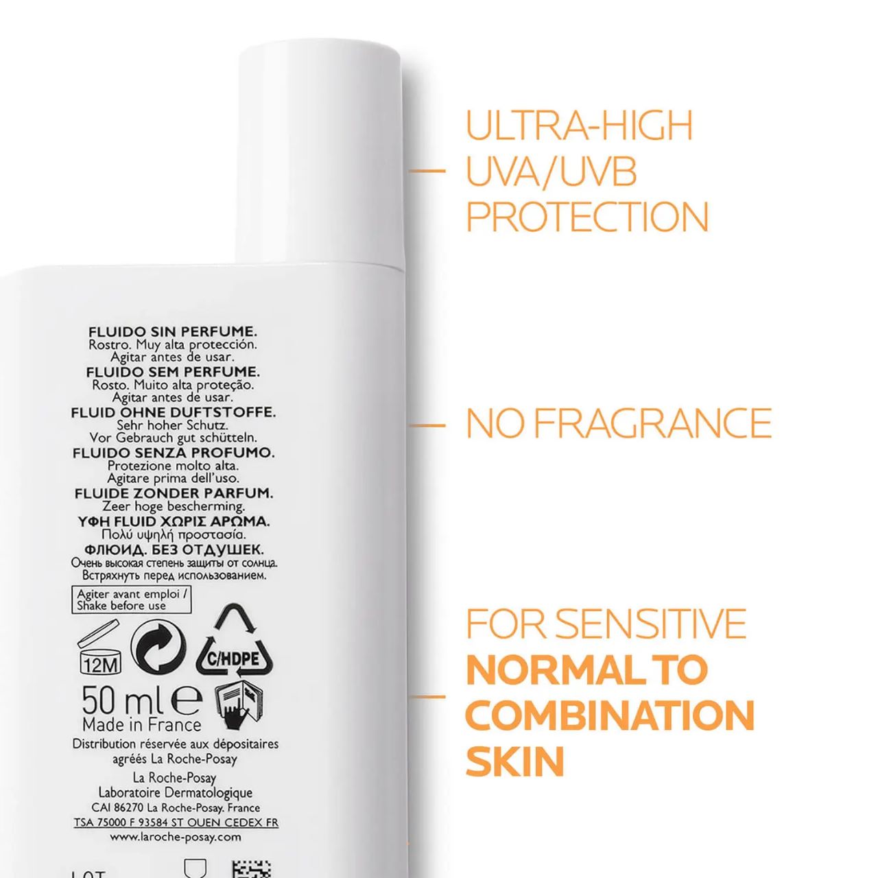 La Roche Posay Anthelios Uvmune 400 Invisible Tinted Fluid SPF50+ Sun Cream 50ml