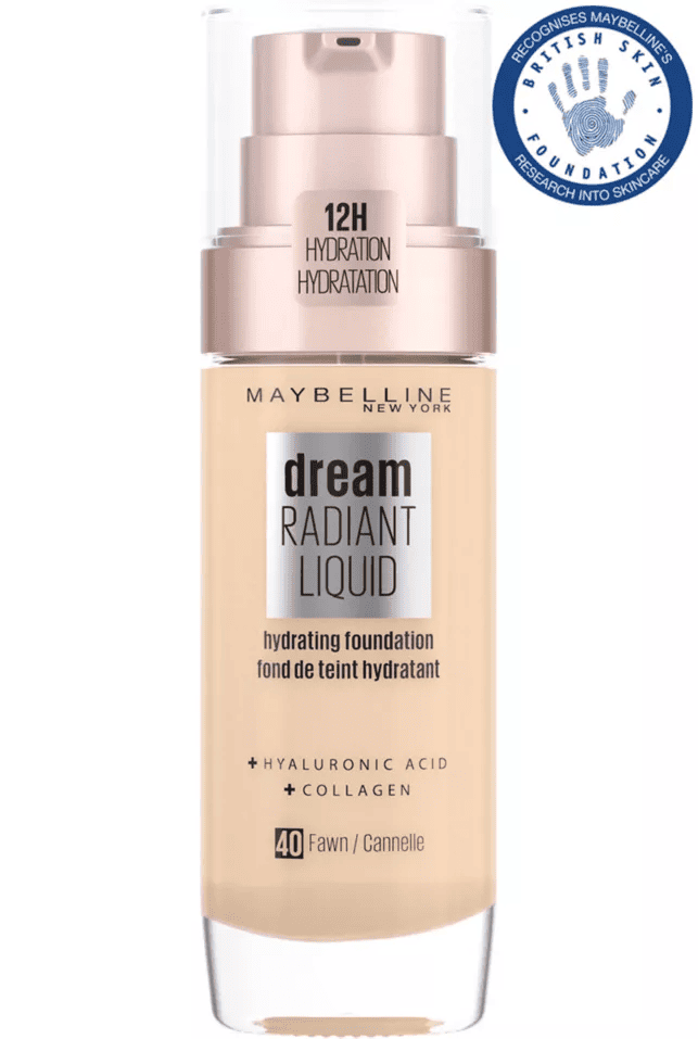 MAYBELLINE Dream Radiant Liquid Hydrating Foundation - 40 Fawn