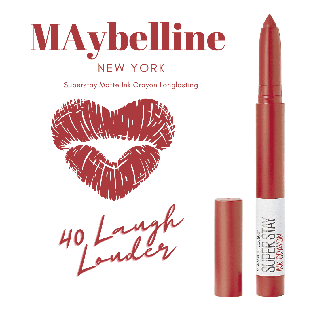 MAYBELLINE Superstay Ink Crayon Lipstick - 40 Laugh Louder