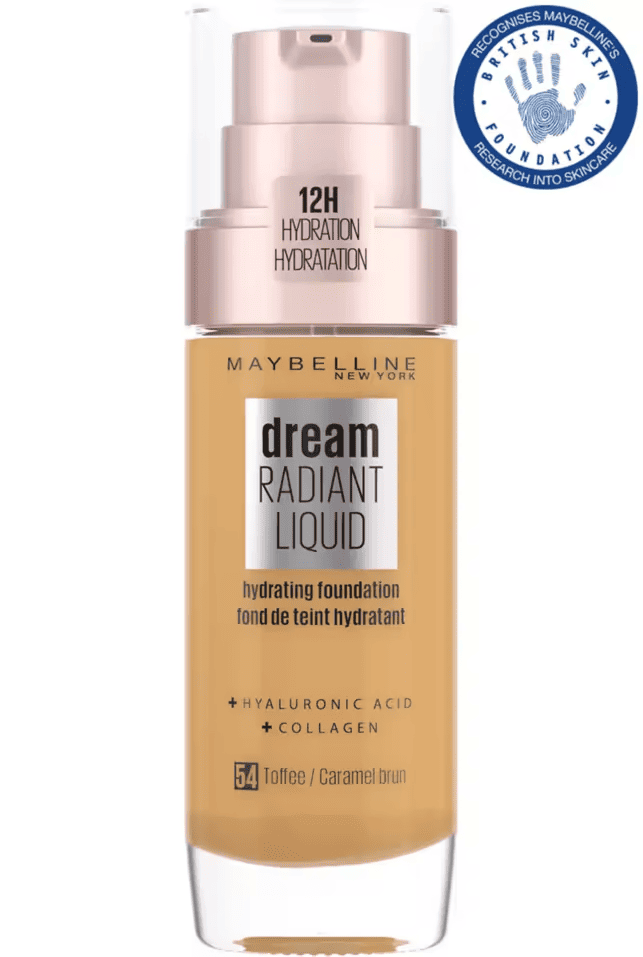 MAYBELLINE Dream Radiant Liquid Hydrating Foundation - 54 Toffee