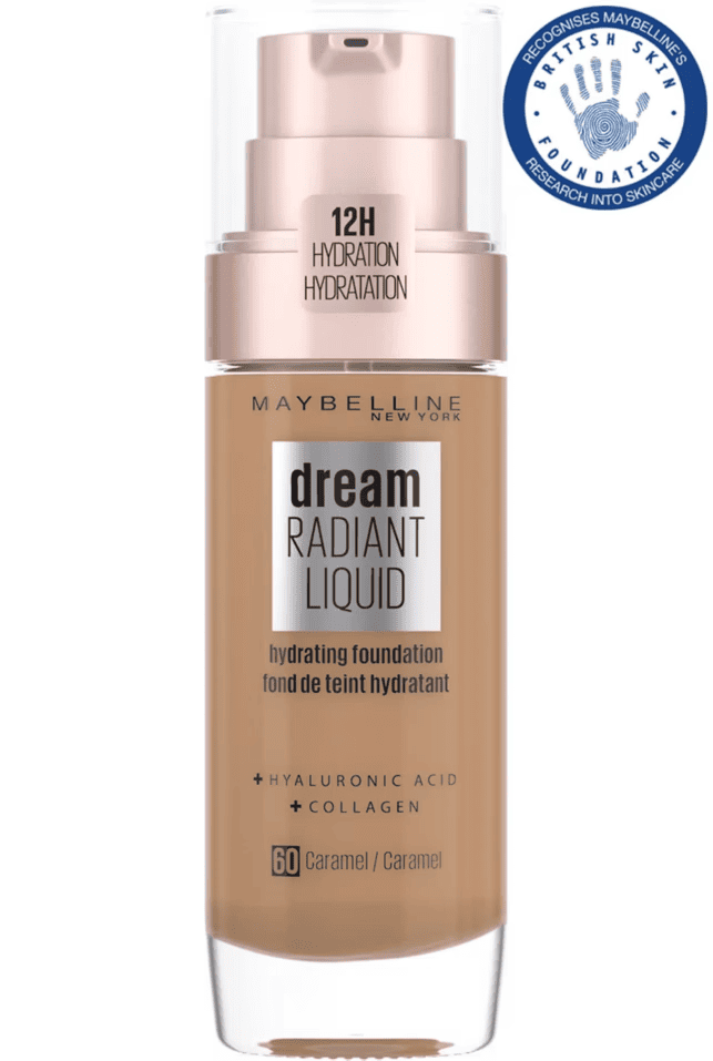 MAYBELLINE Dream Radiant Liquid Hydrating Foundation - 60 Caramel