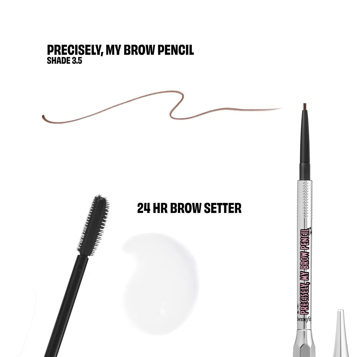 Benefit Bigtime Brow Minis - Precisely, My Brow Pencil and Gel Setter Duo Neutral Medium Brown