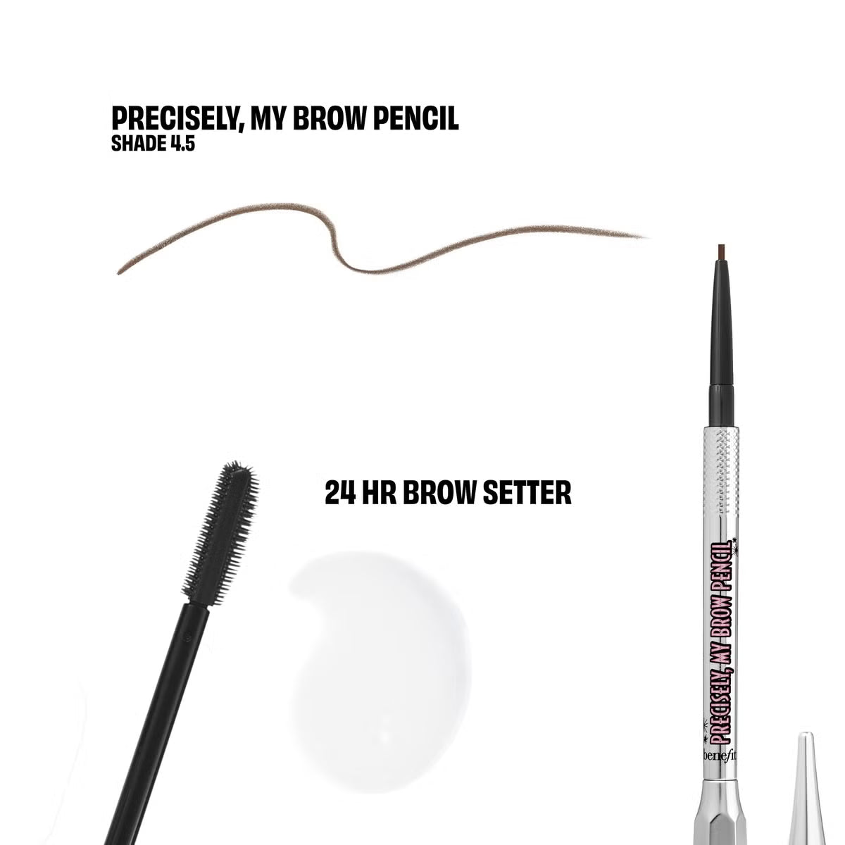 Benefit Bigtime Brow Minis - Precisely, My Brow Pencil and Gel Setter Duo Neutral Deep Brown