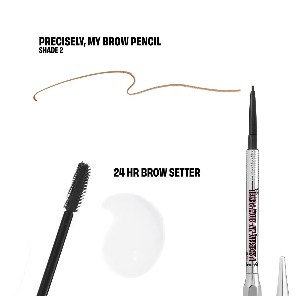 Benefit Bigtime Brow Minis - Precisely, My Brow Pencil and Gel Setter Duo Warm Golden Blonde
