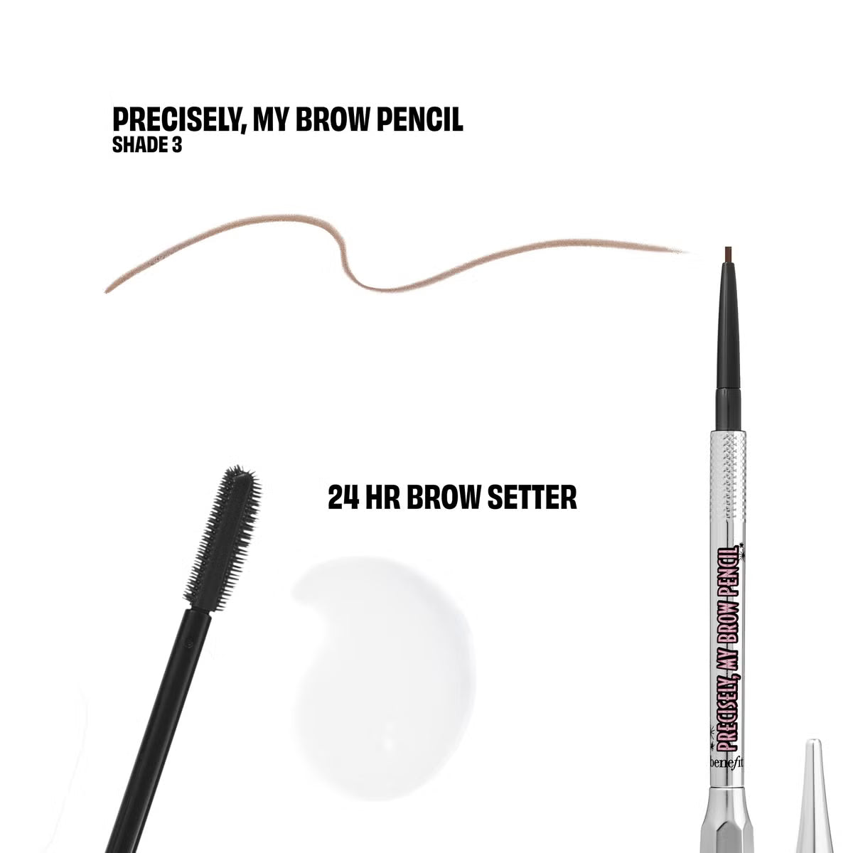 Benefit Bigtime Brow Minis - Precisely, My Brow Pencil and Gel Setter Duo Warm Light Brown