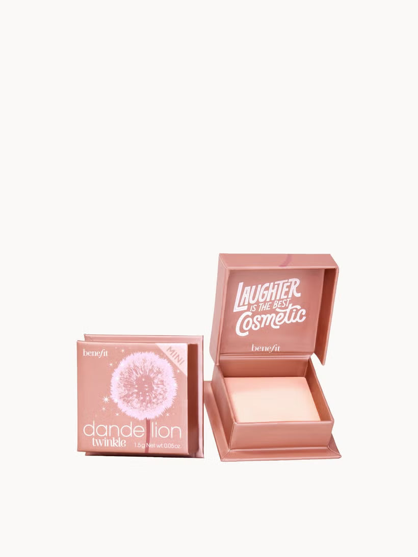 Benefit Blush Powder Dandelion Twinkle Soft Nude Pink Highlighter Mini Size
