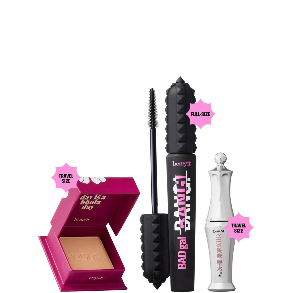 Benefit GameJoy Mascara, Brow and Bronzer 3-piece Makeup Gift Set, with Limited Edition Keepsake Tin Primary 1