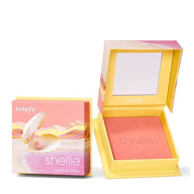 Benefit Shellie Warm Seashell Pink Powder Blush Full Size