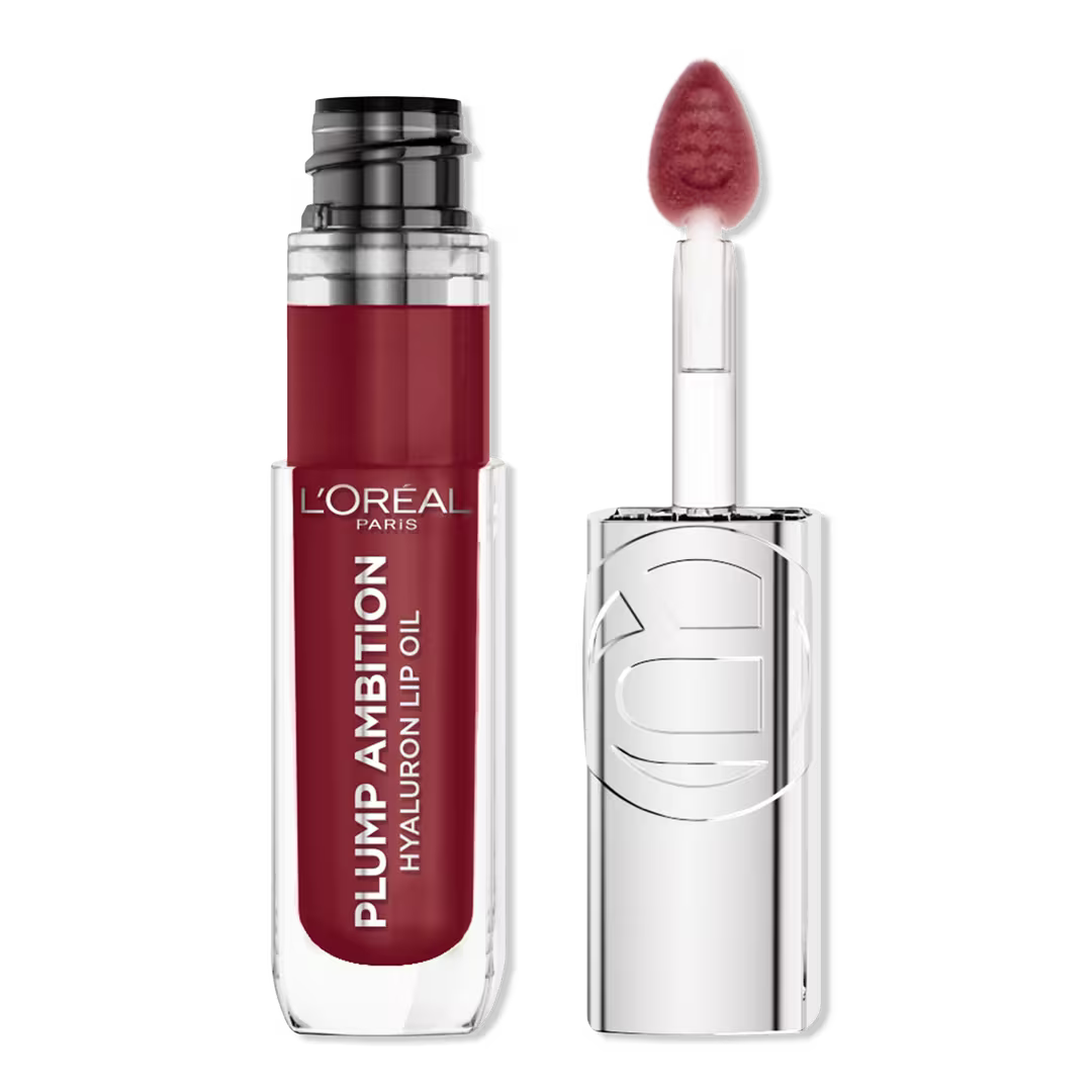 L'Oreal Paris Plump Ambition Hyaluron Lip Oil 24HR Care - Berry Jolie 490