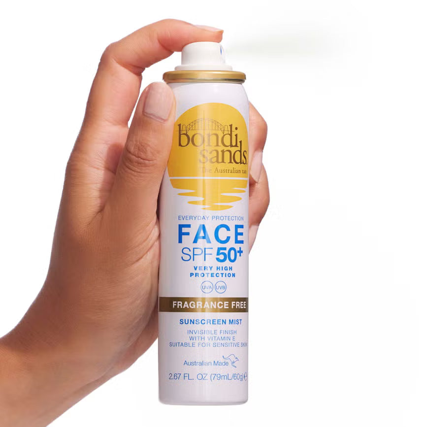 Bondi Sands Face SPF 50+ Fragrance Free Sunscreen Mist 60g Primary 1