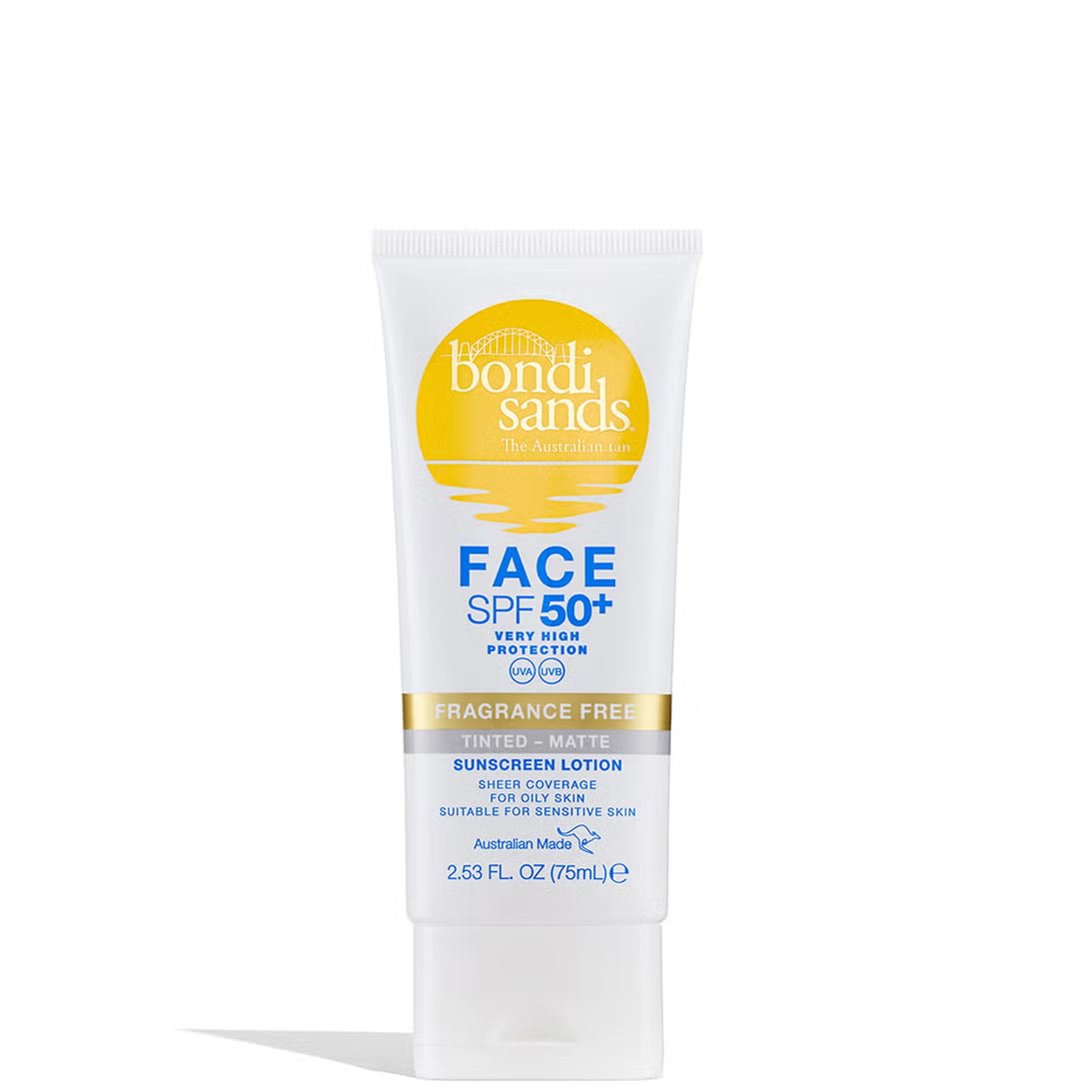 Bondi Sands SPF 50+ Fragrance Free Matte Tinted Face Lotion 75ml Main 
