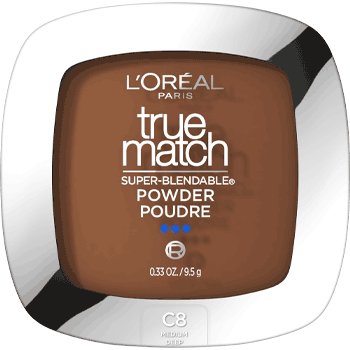 L'Oreal Paris True Match Super-Blendable Powder Foundation - C8_Medium_Deep