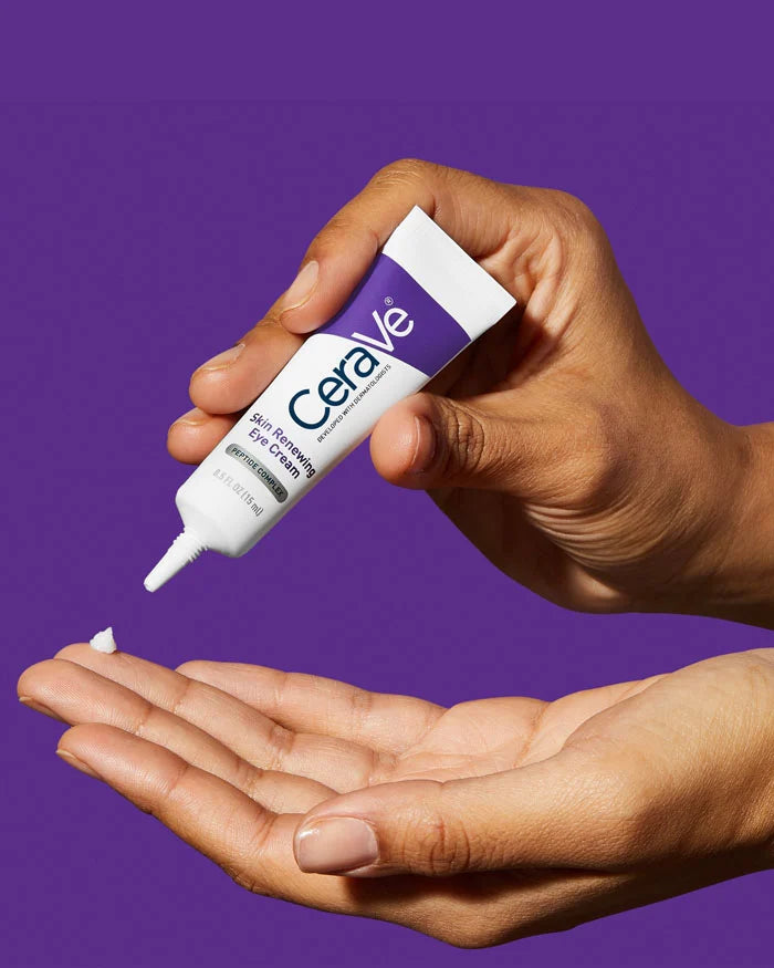 CeraVe Skin Renewing Eye Cream with Peptide Complex & Caffeine for Brighter Smoother Eyes 15ml Primary 3