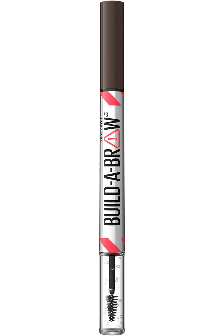 Maybelline Build-A-Brow 2-in-1 Brow Pen and Sealing Gel Eye Makeup - Deep Brown