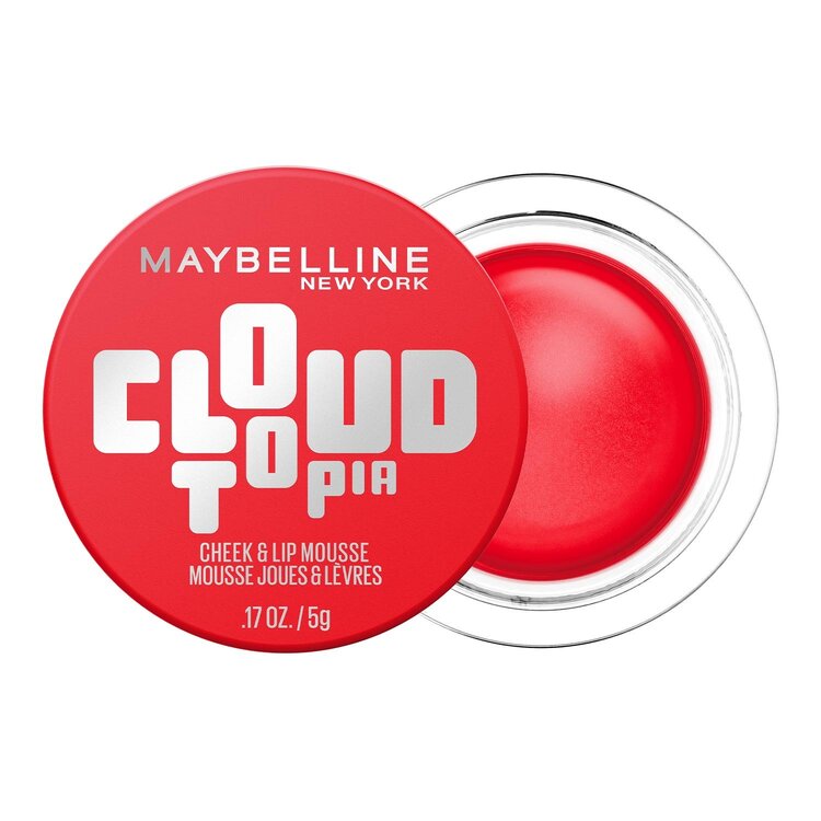 Maybelline Cloudtopia Cheek & Lip Mousse Blush - Divine_Crimson
