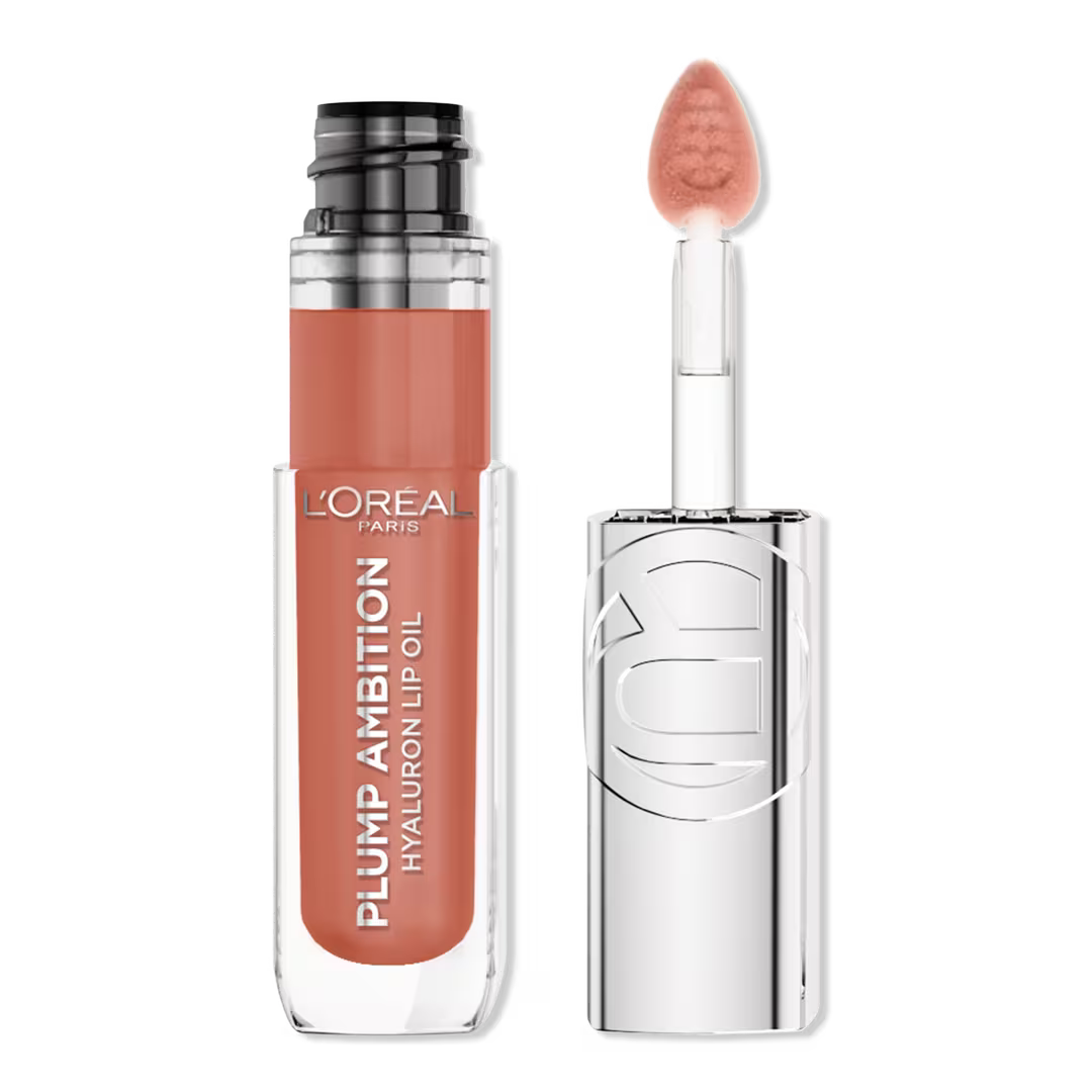 L'Oreal Paris Plump Ambition Hyaluron Lip Oil 24HR Care -Latte Glace 641 