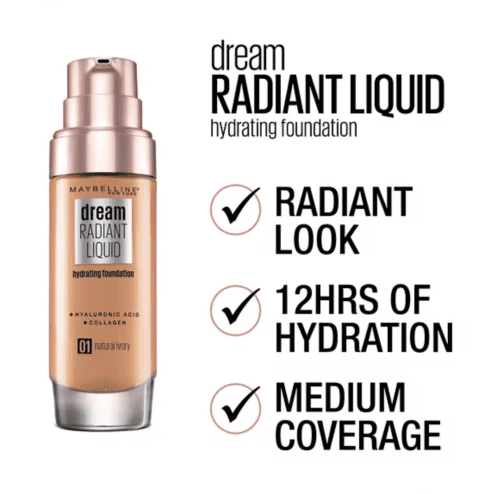 MAYBELLINE Dream Radiant Liquid Hydrating Foundation