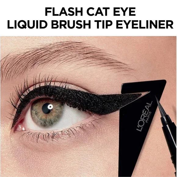 L'Oreal Paris Flash Cat Eye Waterproof Brush Tip Liquid Eyeliner