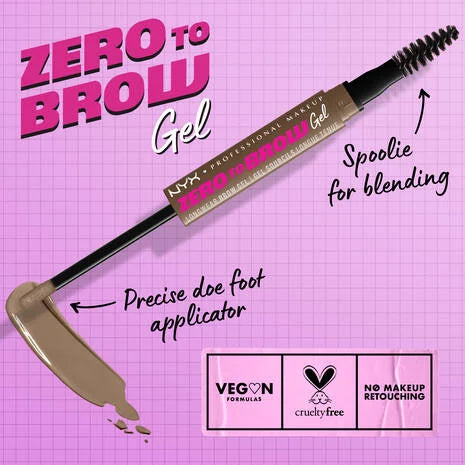 NYX Zero To Brow Longwear Eyebrow Gel