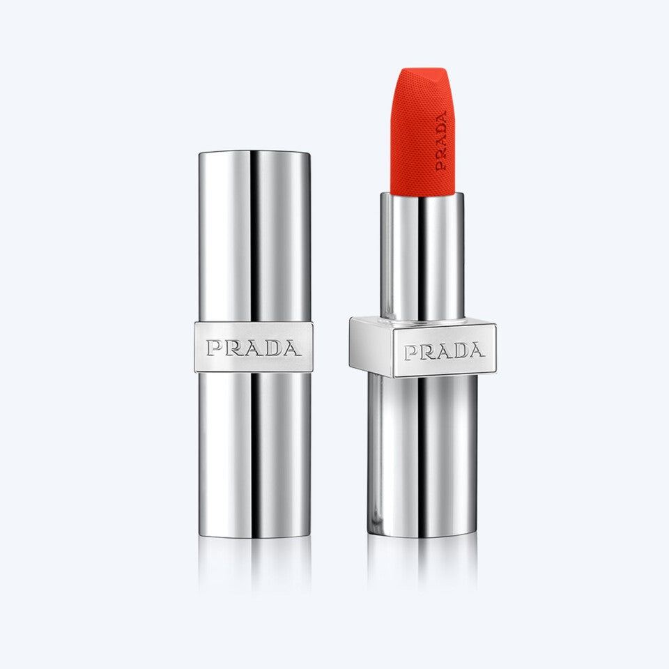 Prada Monochrome Soft Matte Lipstick - O177_Flamingo